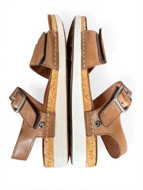 Revere Premium Leather Georgia Buckle Sandals Womens Size 10